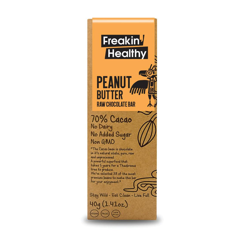 Buy Now Freakin Healthy Raw Peanut Butter Raw Chocolate Bar From Qiso Fresh To Home