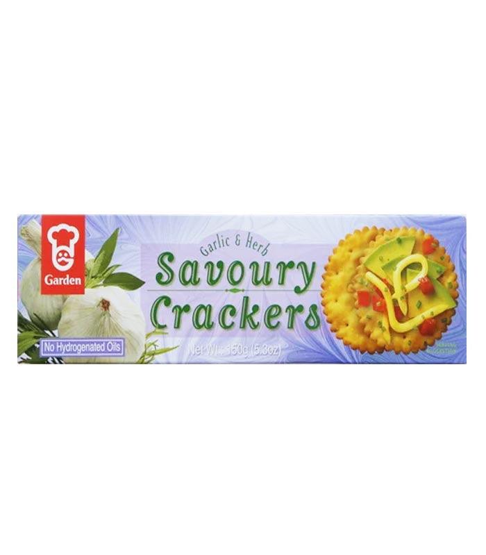Buy Now Garden Savoury Crackers Garlic & Herb From Qiso Fresh To Home