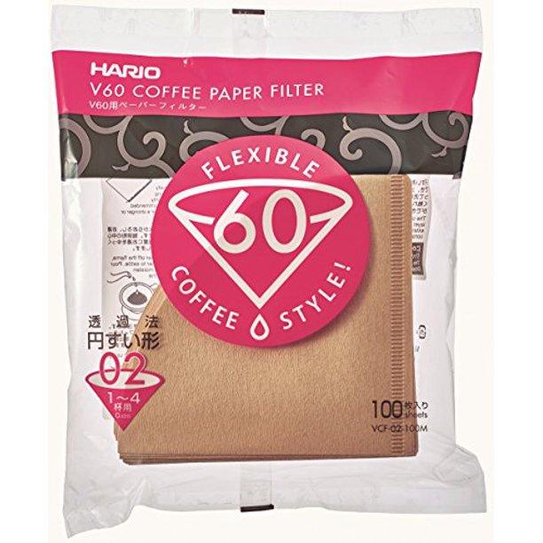 Buy Now Hario V60 Paper Filter - Brown From Qiso Fresh To Home