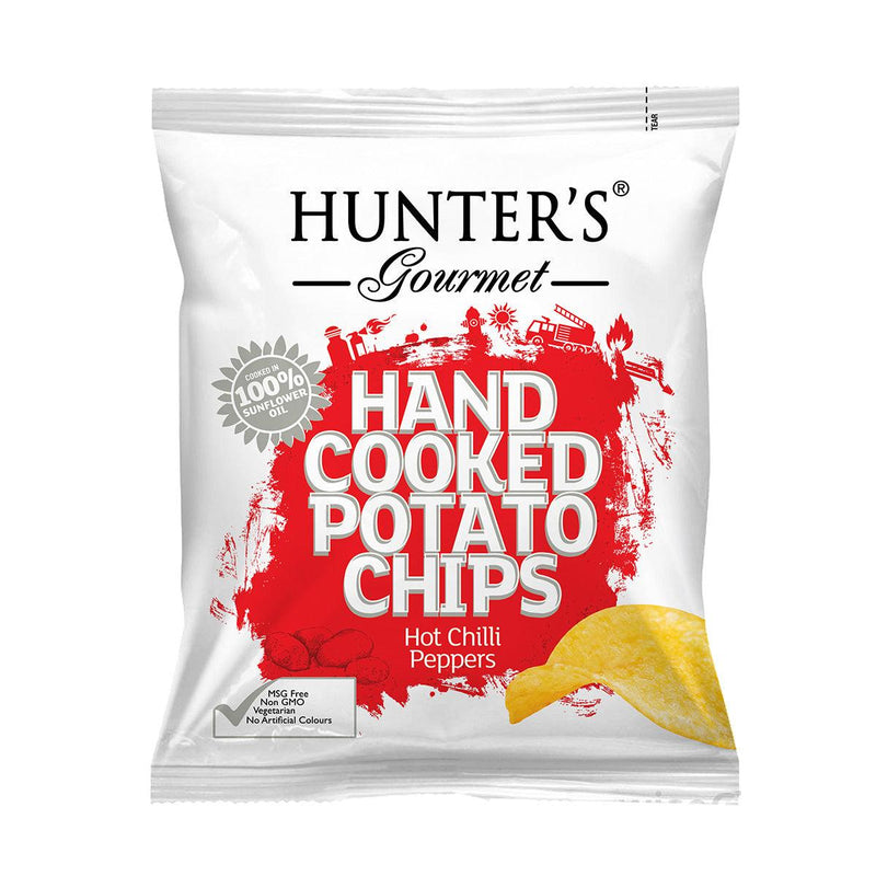 Buy Now Hunters Hand Cooked Potato Chips Hot Chilli Peppers From Qiso Fresh To Home