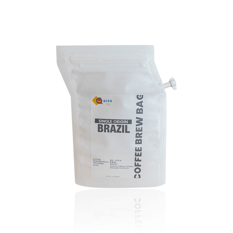 Buy Now Single Origin Brazil Coffee Brew Bag From Qiso Fresh To Home